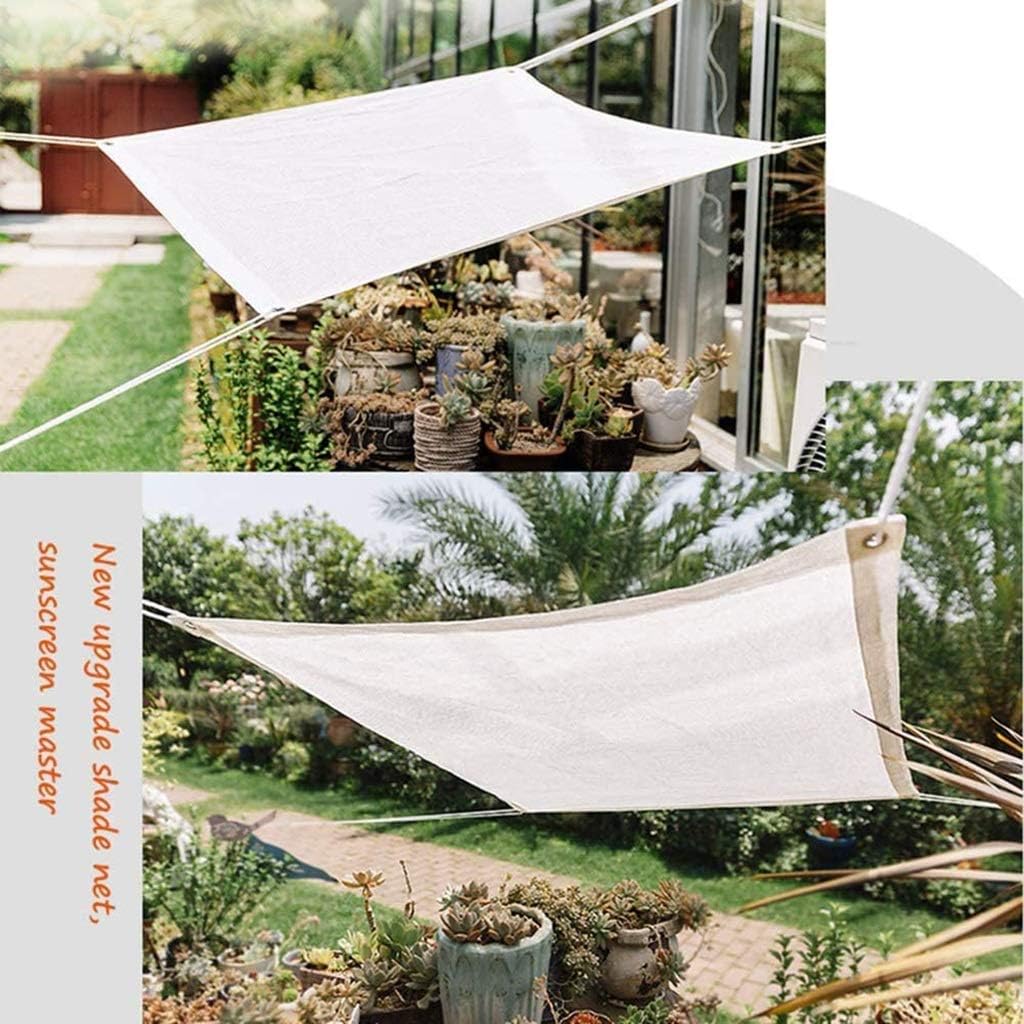 ホワイトシェードネット80％シェード布断熱通気日セイルについてはバルコニーコートヤード暗号化された肥厚エッジ日 - ブロックメッシュ