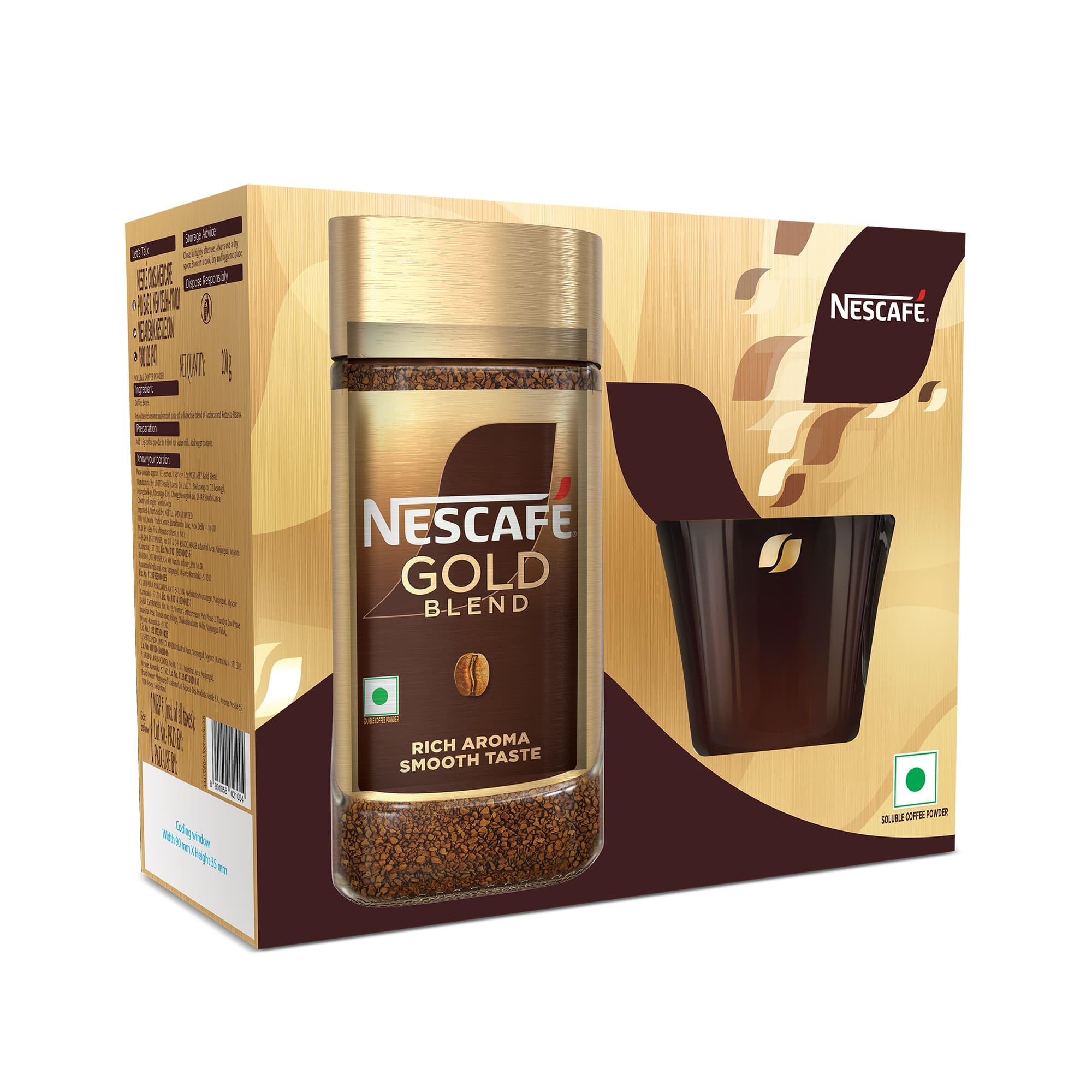 Nescafe Gold Instant Coffee Powder 200g Jar
