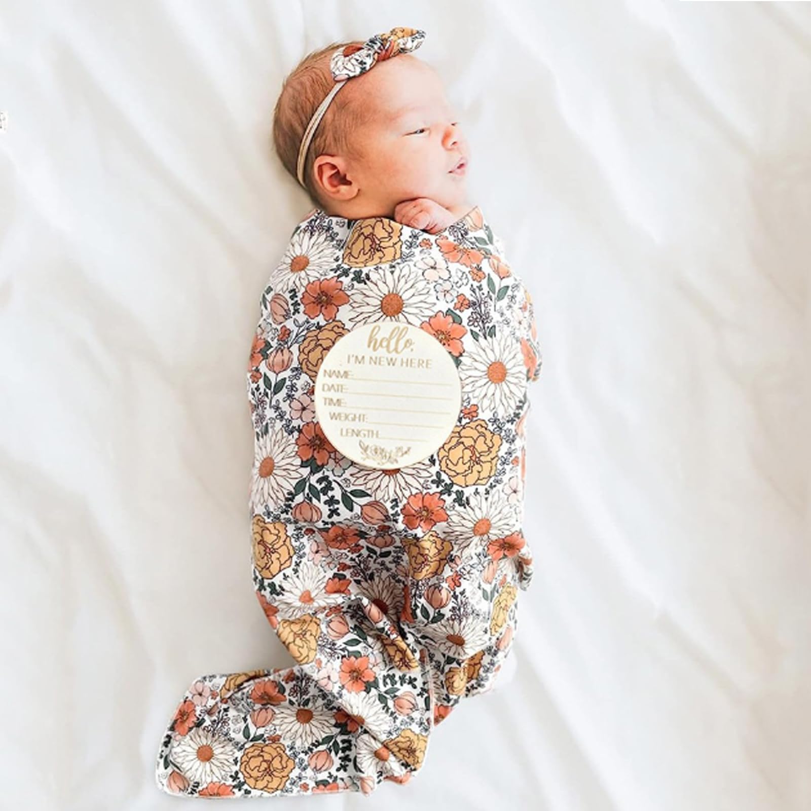 Baby Swaddle Organic Cotton Swaddle Blanket Wraps for 0-3 Months Newborn Swaddles for Newborns Infant Boys & Girls Soft & Snug Hip-Healthy Swaddling Blankets - Image 3