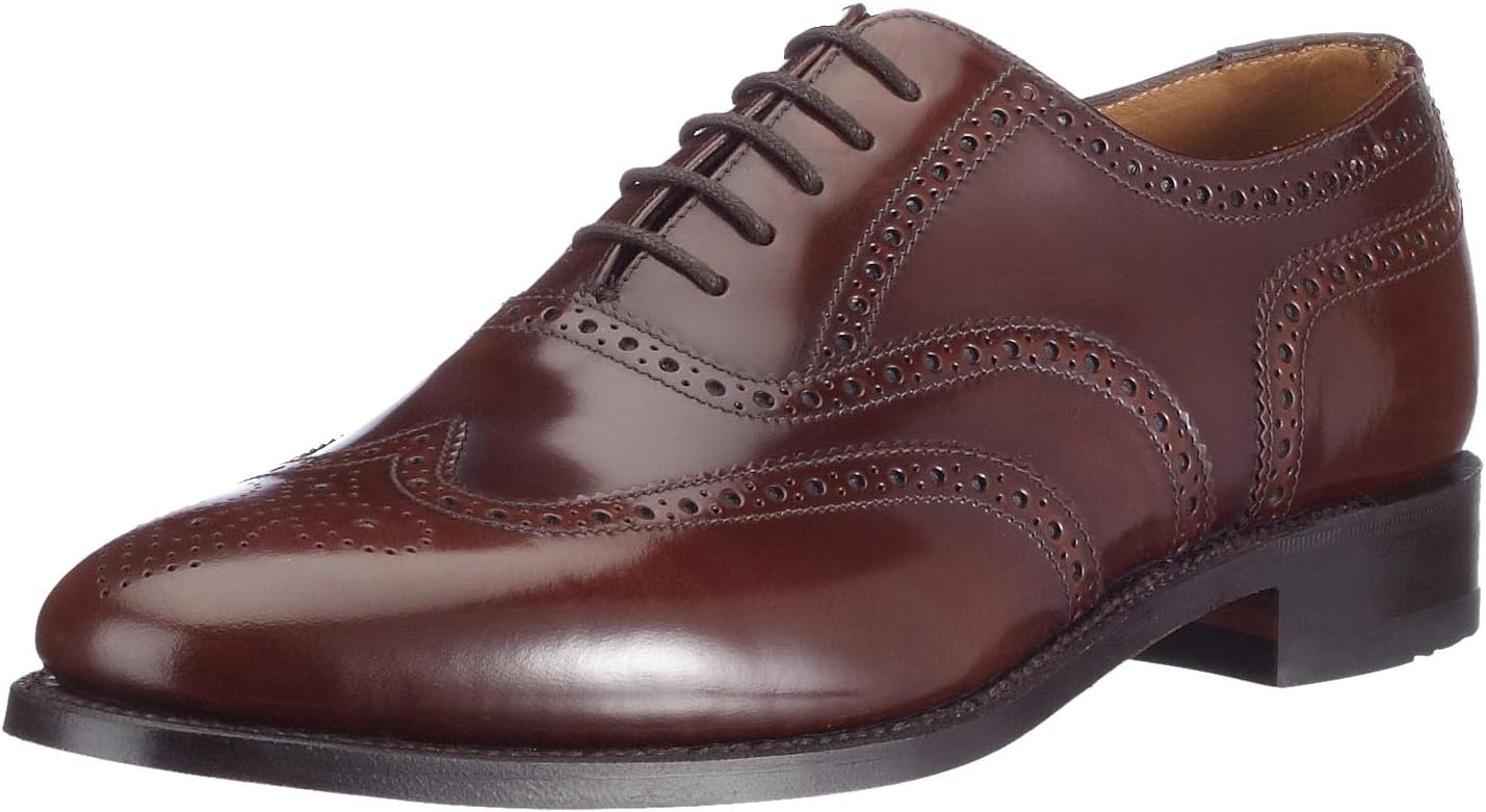 Loake Mens 202 Brown Leather Shoes 8 US
