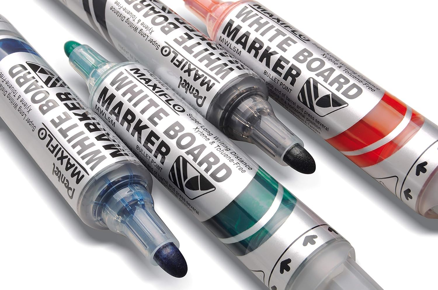 Pentel Maxiflo MWL5M Boardmarker 12 Stück rot