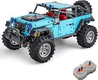 URGEAR Technic Jeep RC Car Model 1:8 Scale 2680PCS Building Blocks Set Oversized Off-Road SUV Vehicle, Remote Control Hill Climbing Engineering MOC Toys Gift Idea for Adults Kids Compatible with LEGO
