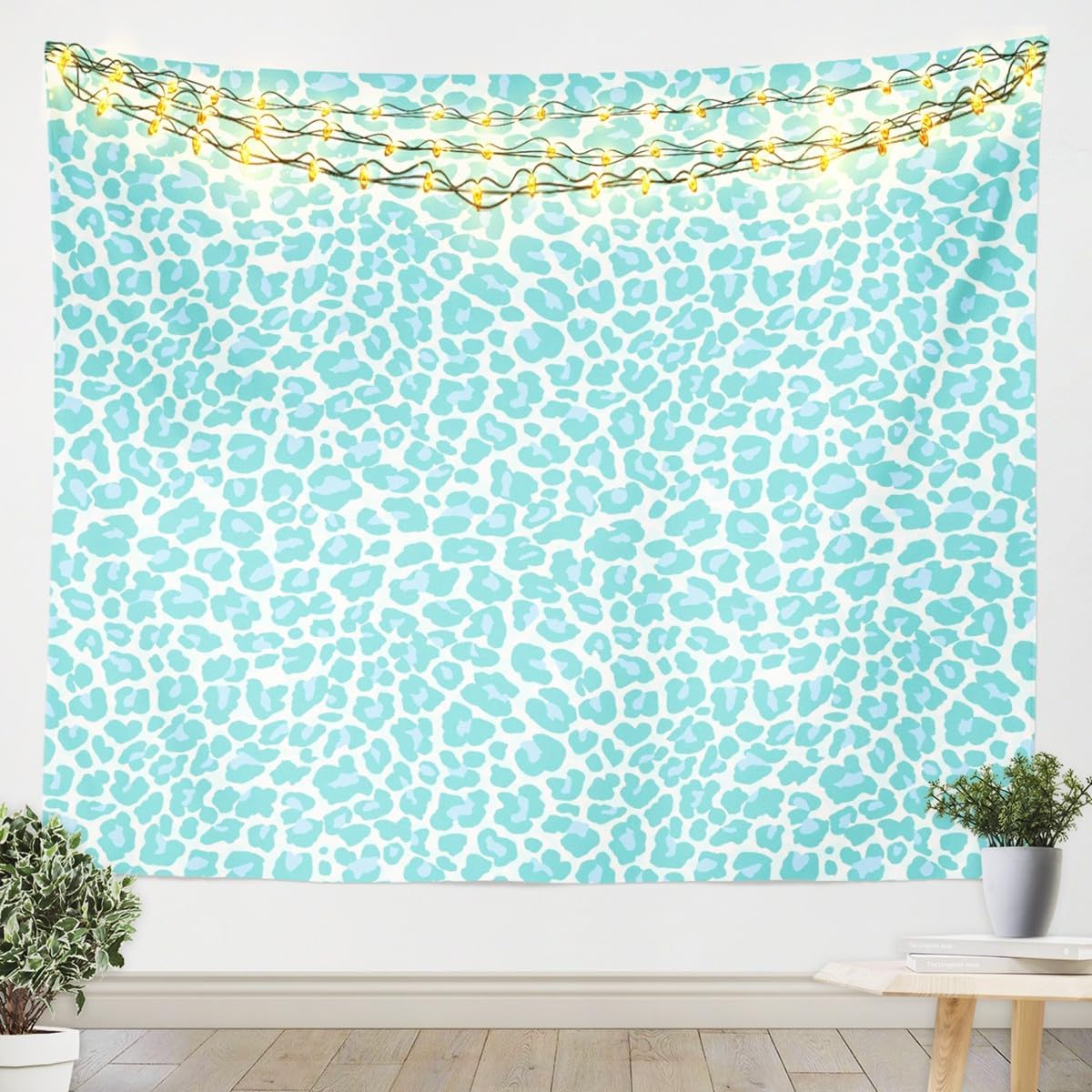 Erosebridal Cheetah Print Tapestry 71x92,Brown Leopard Tapestry For Bedroom Aesthetic,Animal Skin Texture Wall Hanging,Rustic Wall Tapestries