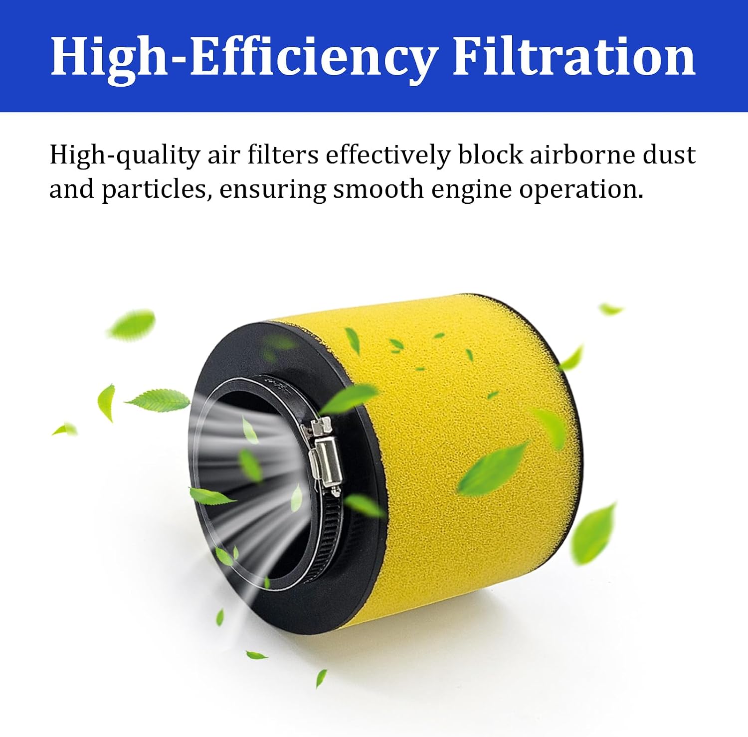 17254-HC5-900 Air Filter for Honda FourTrax 300 TRX300FW TRX300 Foreman 400 TRX400FW Foreman 450 TRX450S TRX450FM TRX450FE TRX450ES with Oil & Fuel Filter Change Kit