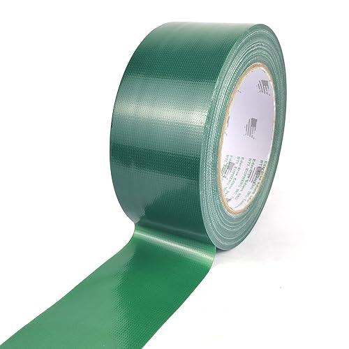 Cinta adhesiva de color verde, 6 paquetes de colores surtidos de alta calidad, 1 pulgada, 2 pulgadas por 30 yardas, cinta adhesiva de colores