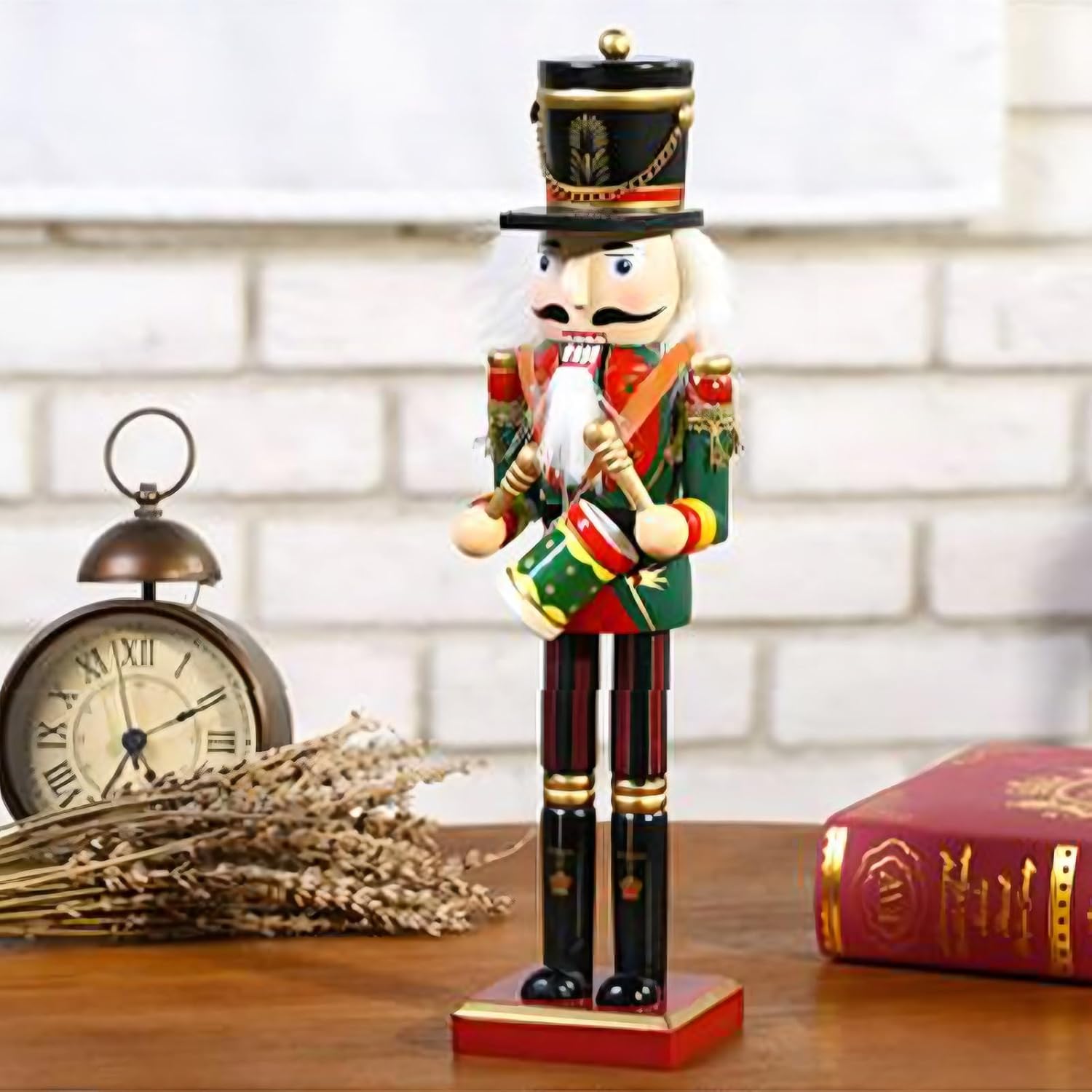 Christmas Nutcracker - Christmas Decoration Nutcracker Soldier | Holiday Nut Cracker Decor for Fireplace Dining Table Window Home Display Party Shelf