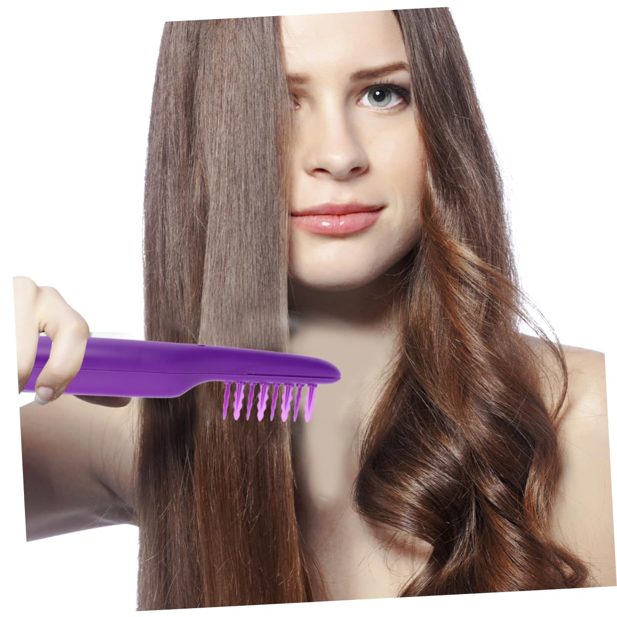 Peigne Électrique de Coiffage Anti-nœuds Portable pour Maison et Salon