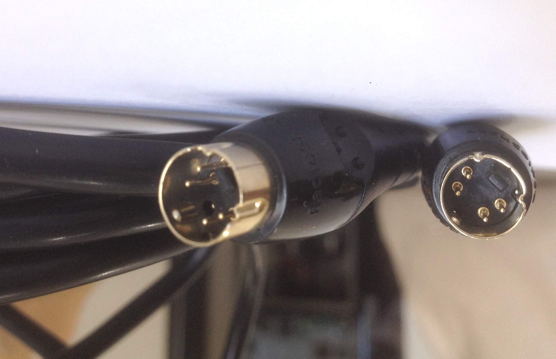 Acce & Peri ® Pure Ofc Copper 4 Pin S Video Sv To 4 Pin S Video Sv Male Cable For Personal Computer, Television (3.65M /12Feet)