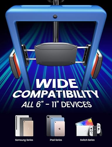 Miniatura 7 de eSamcore Soporte para tablet para automóvil, abrazadera extra profunda de 1.57 pulgadas para iPad para salpicadero de automóvil, cuello de cisne,