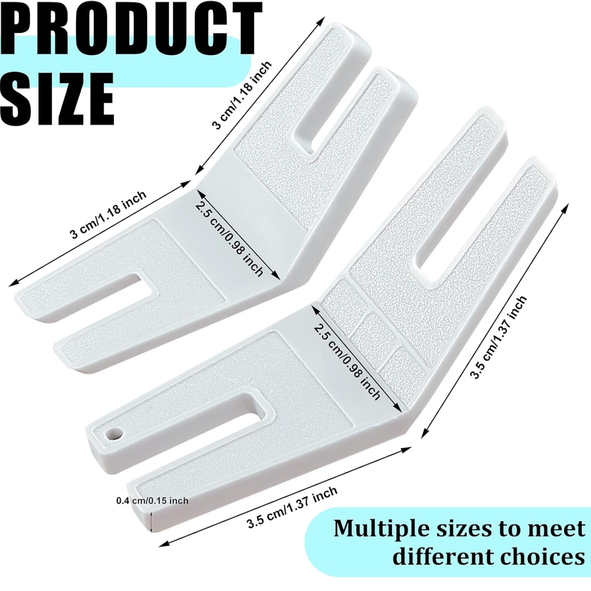 Prensatela Máquina Coser, Prensatelas de Dobladillo, Pie de Costura, prensatela Universal, Compatible con Máquinas Alfa, Singer, Brother, Janome, Elna, Juki, 2 unidades - imagen 4
