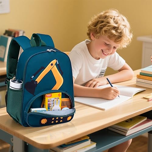Vista 2 de Mochila para niños y niñas, juego de mochila preescolar con lonchera y bolsa escolar para niños pequeños