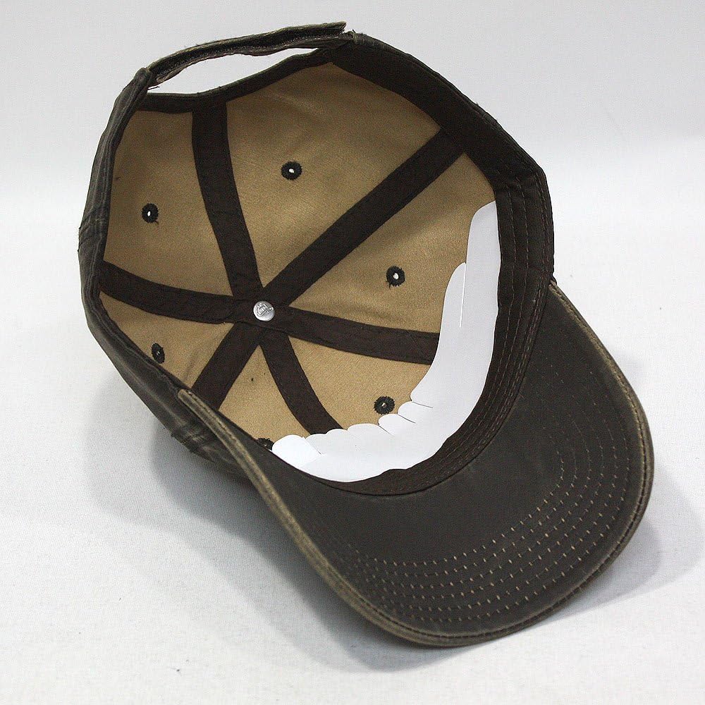 The Vintage Year Heavy Washed Wax Coated Adjustable Low Profile Men Women Baseball Cap - Image 4