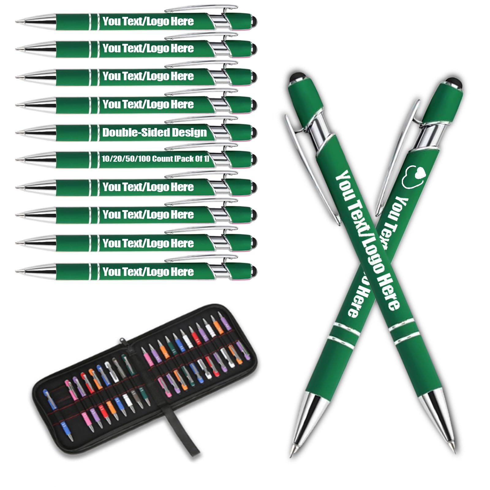 Custom Pens Personalized Pens In Bulk,Customized Black Ink Ballpoint Pens -Personalized Fountain Pen With Name And Company Logo -For Marketing, School