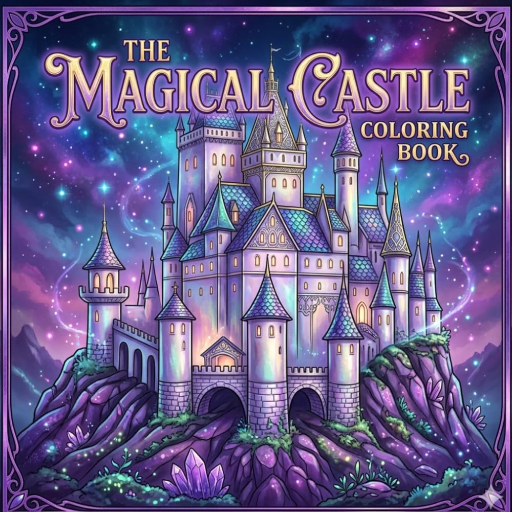 The Magical Castle Coloring Book: A Fairy Tale Adventure Filled with Princesses, Enchanted Castles, Royal Kingdoms, and Magical Coloring Fun for Kids Ages 4–8