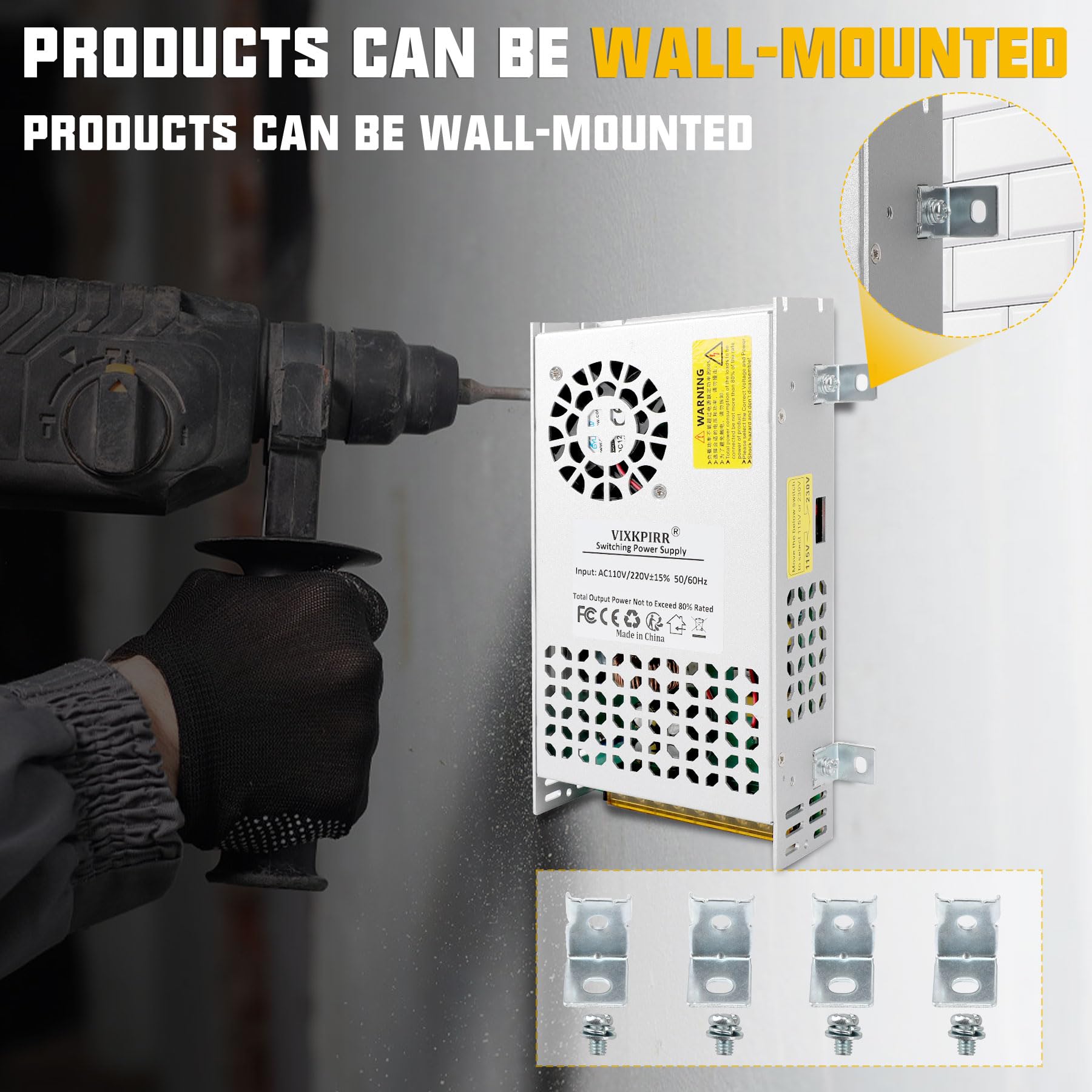 DC 24V 25A 600W Alimentatore Trasformatore 220V AC a DC 24V Convertitore 25A 600W Alimentatore Adattatore per 24Volt Pompa CCTV Telecamera Sicurezza Auto Stereo Stampante