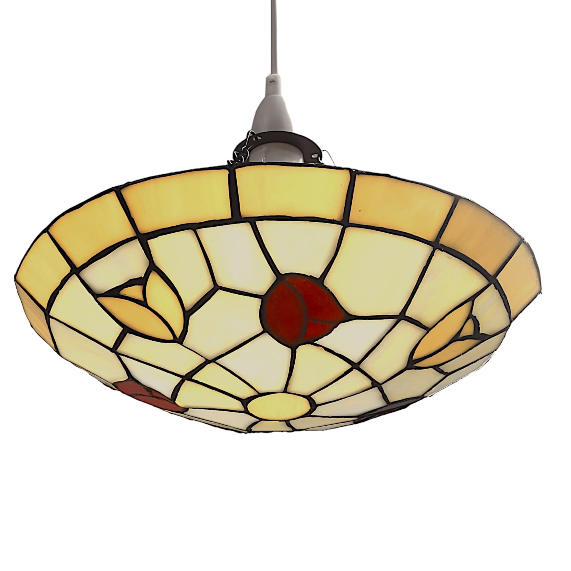 Loxton Lighting 30cm EasyFit Tiffany Tulip Uplighter