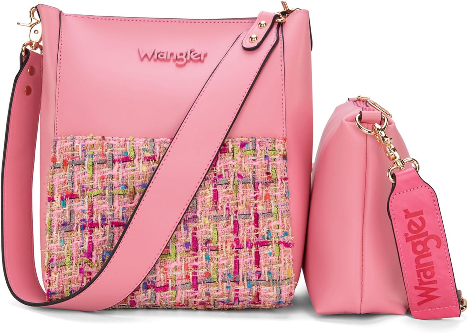 Wrangler Bucket Bag for Women Large Crossbody Bags with Extra Guitar Strap