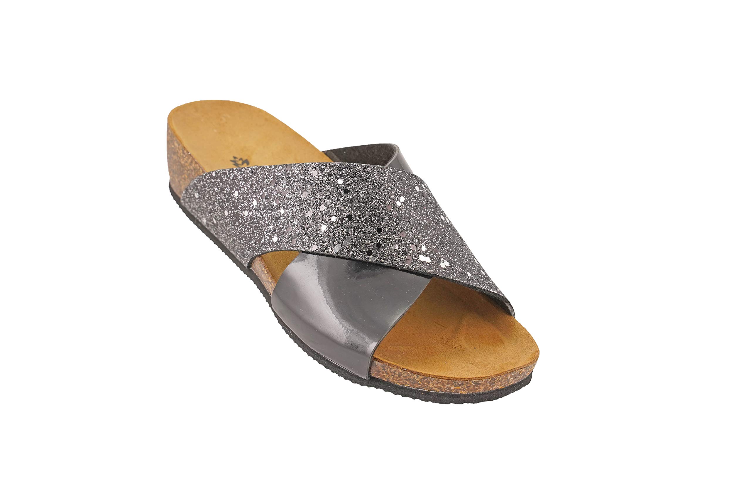 BIOCHIC012-295 Biochic Ladies Sandals Patent Leather Black