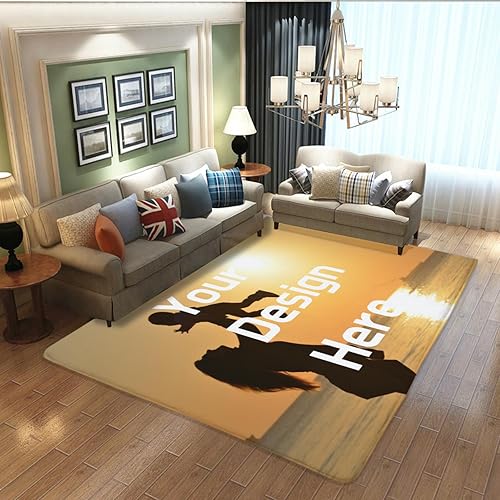 Miniatura 2 de Tapetes decorativos personalizados para añadir tu imagen, antideslizante, lavable, para el hogar, dormitorio, sala de estar, 20 x 32 pulgadas