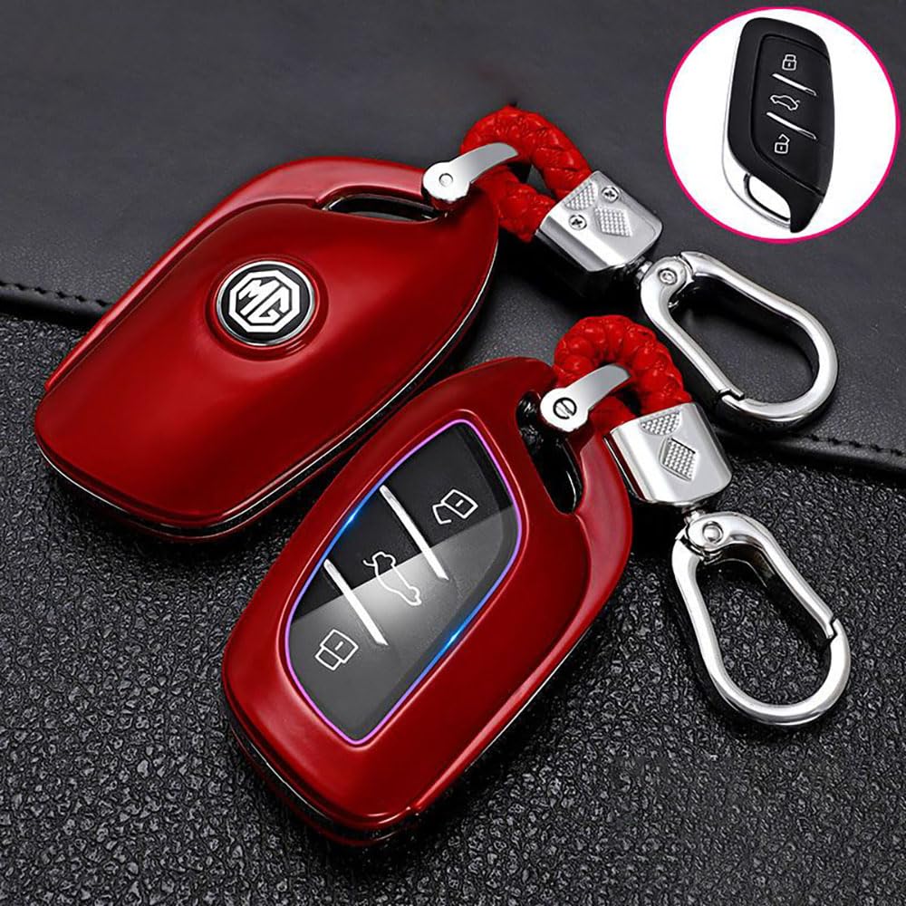 Zgcyk Redstyle Car Remote Control Key Shell Key Cover For Mg Zs Mg3 Mg4 Mg5 Scorpio Mg6pro Mg Mulan Mg Navigator Mg Hs Key Pouch Key Fob Cover Case Gift Accessories,-A