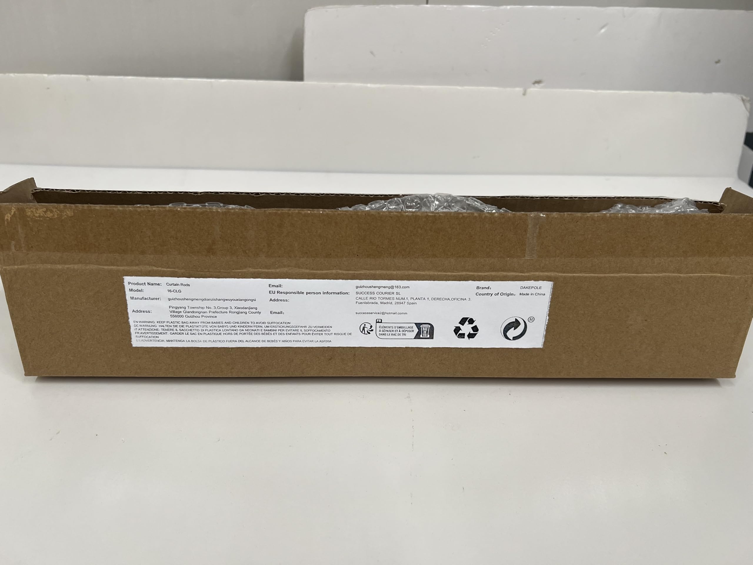 Asta Per Tende Regolabile Bianca - Da 71 A 210cm Per Finestre - Foto 12