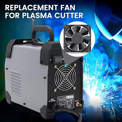 Miniatura 3 de Wathai Ventilador de caja de enfriamiento industrial DC sin escobillas de 4.724x4.724x1.496 in 4.724 in 24V 2Pin