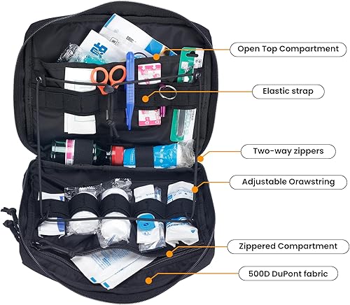 Miniatura 2 de EXCELLENT ELITE SPANKER Bolsa táctica Molle administrador organizador de utilidad EDC bolsa médica utilidad EDC bolsa de herramientas con correa