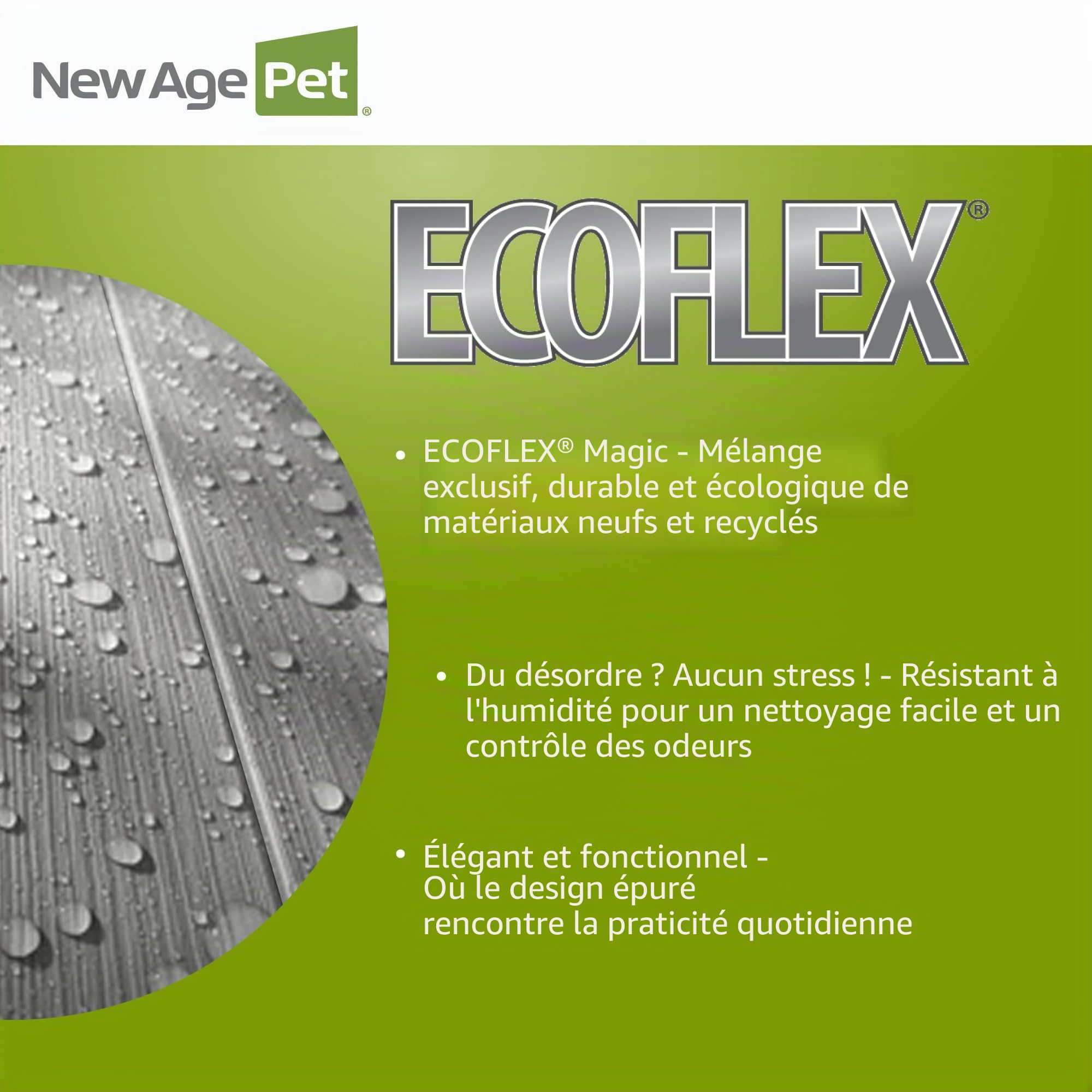 New Age Pet Ecth350 ecoFLEX Albany Outdoor Feral Maison pour Chat Multicolore
