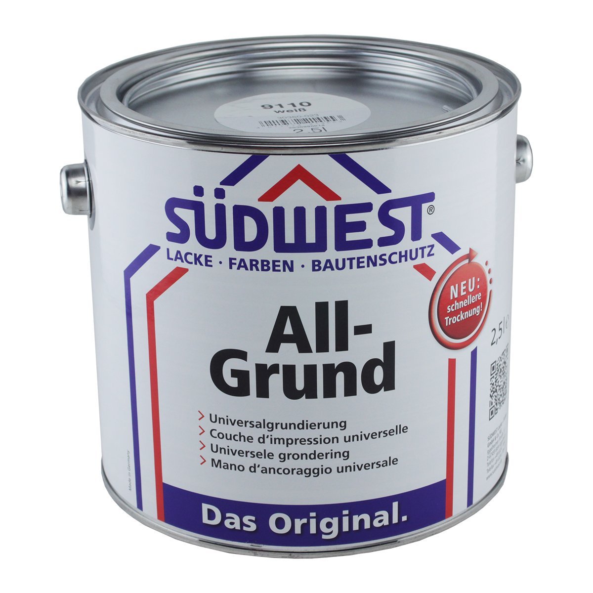 Südwest Universalgrundierung Rostschutz, weiß, 2,5 Liter