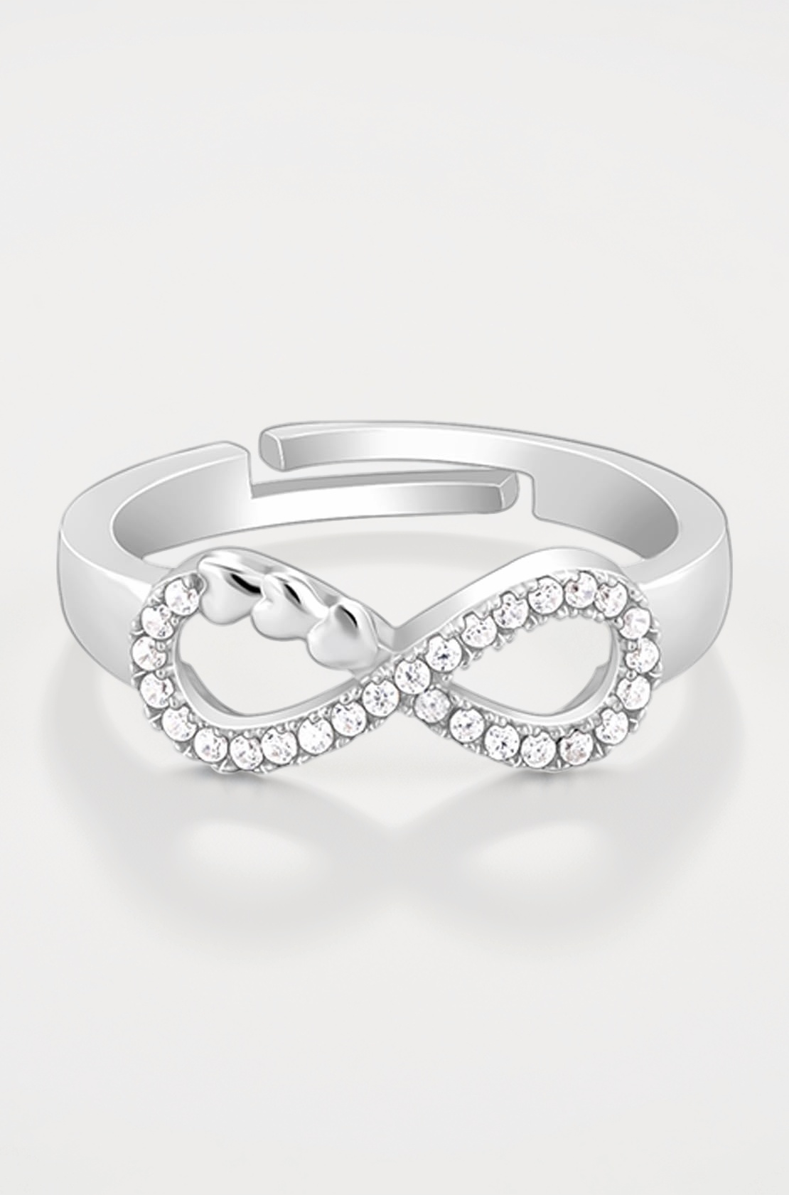 925 Silver Rose Gold Infinity Pendant Necklace Ring Stud Earrings Toe Rings Anklet Bracelet Sets | Gifts for Women & Girls