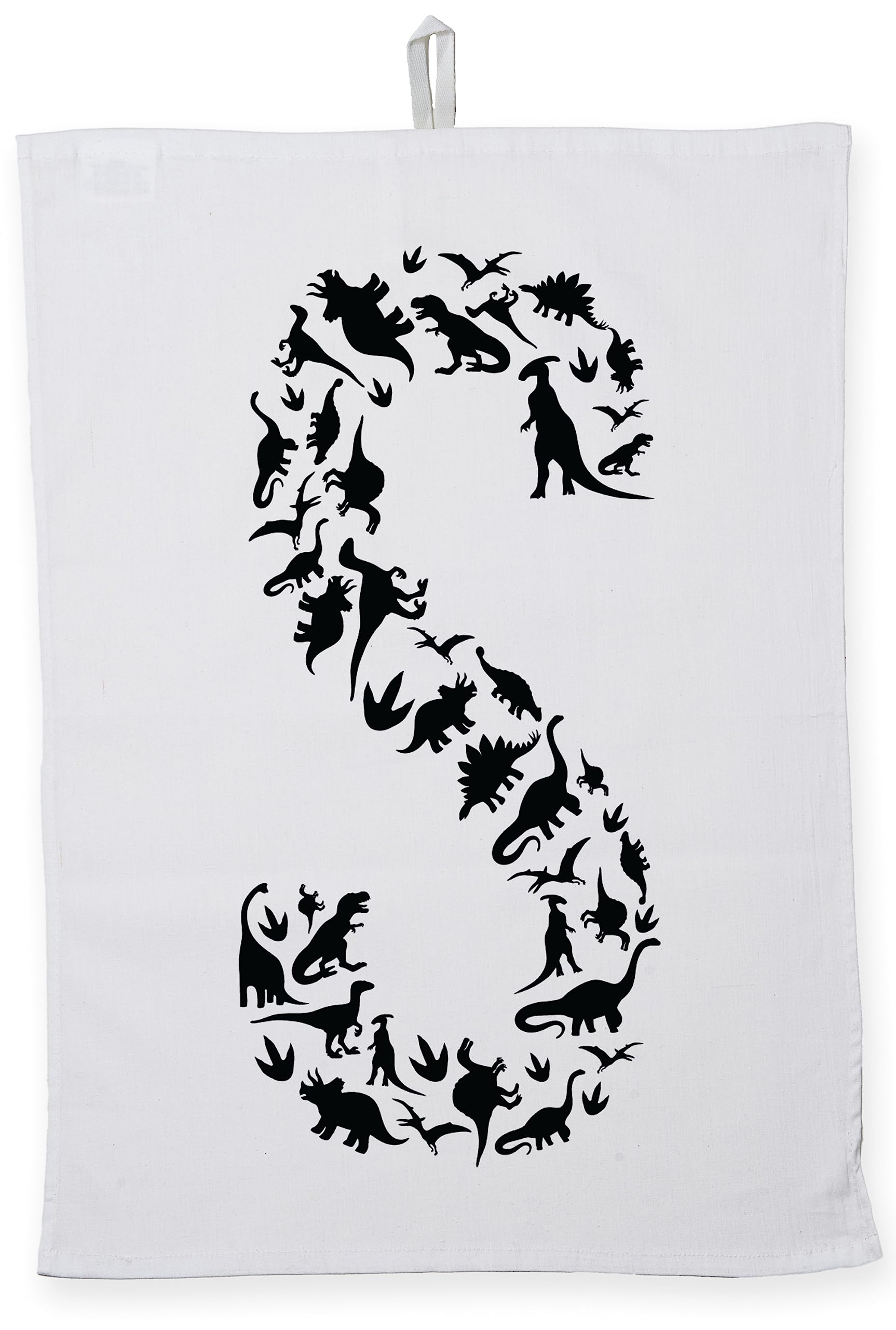 Hippowarehouse S in dinosaurs Tea Towel Eco Printed Dish Cloth Kitchen accessory 50cmx70cm 100% Cotton
