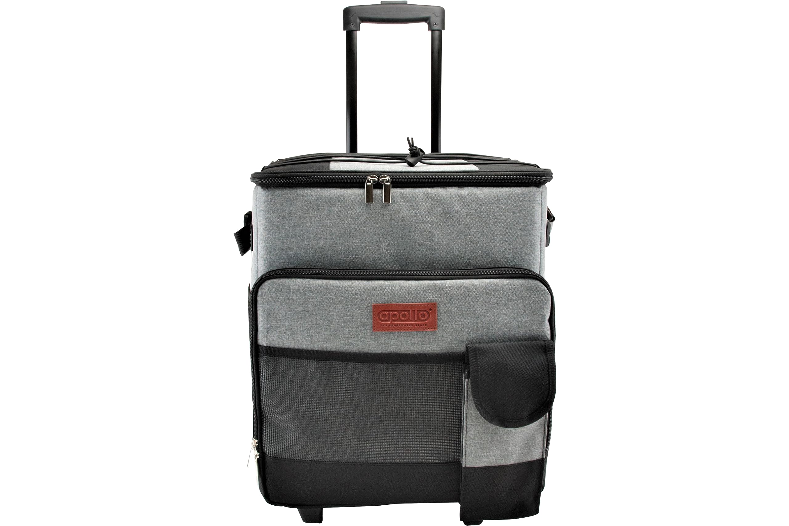 apollo THE HOUSEWARES BRAND Borsa termica da 35 l, borsa termica da picnic grande borsa morbida per esterni, campeggio, barbecue, viaggi, portatile, mantiene le bevande fresche per 6 ore, grigio