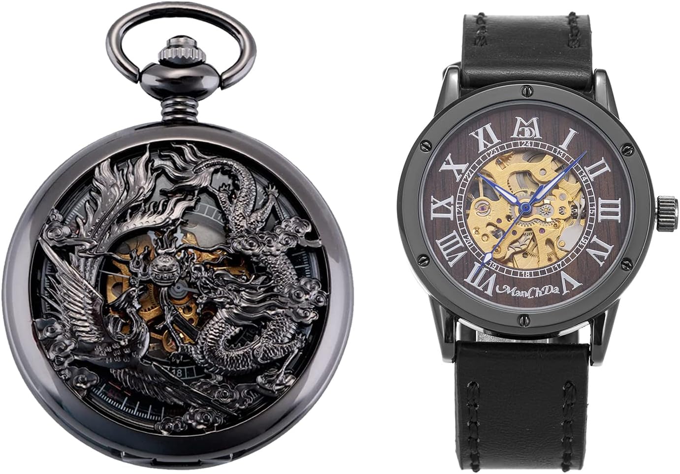 ManChDa Antique Mechanical Dragon Pocket Watch for Burundi Ubuy