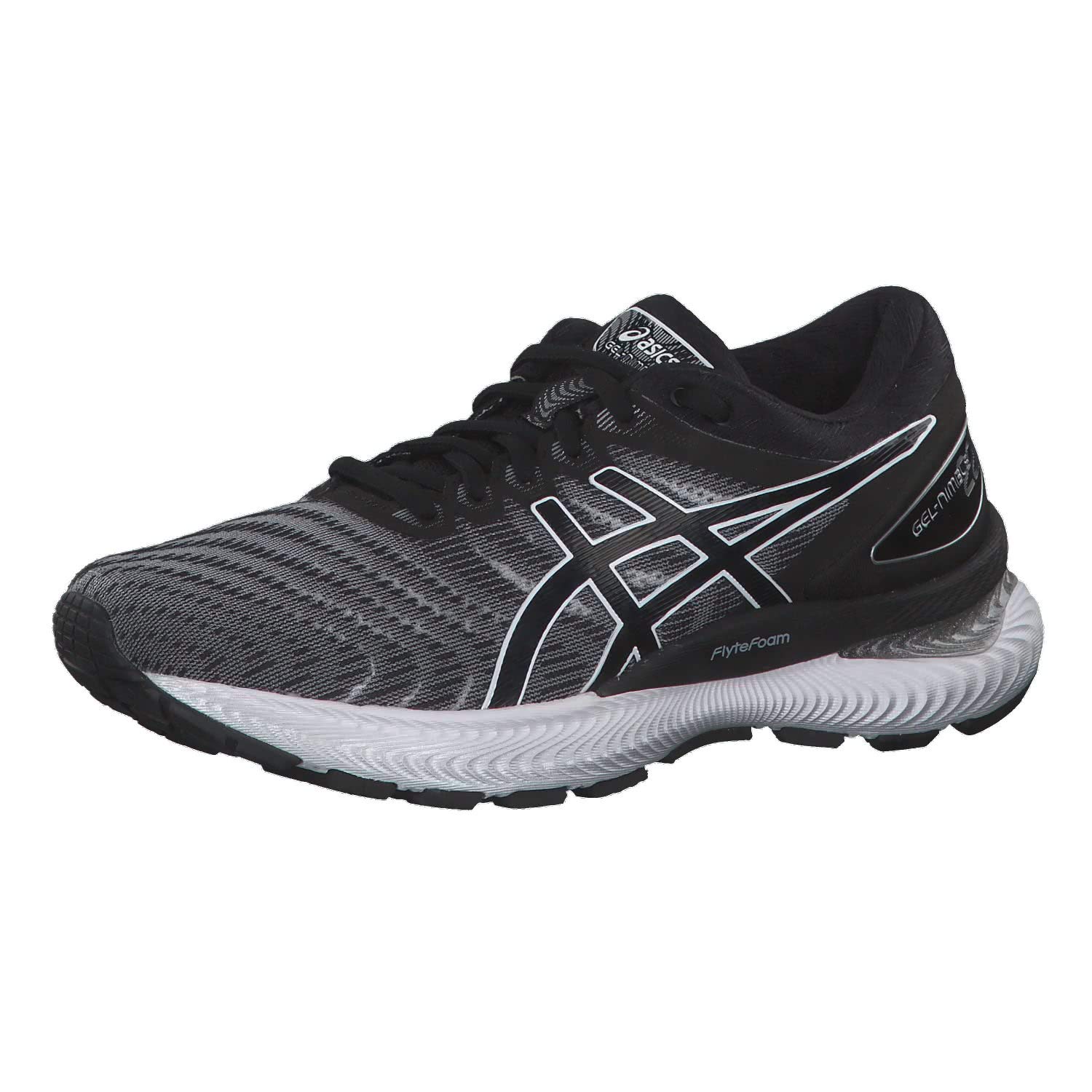 Asics Gel Nimbus 22 Womens Running Shoes White Black