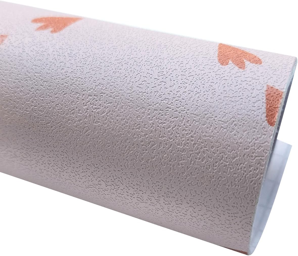 Arrow Peel and Stick Wallpaper Leather Effect Textured PVC Shelf Cabinets Liner Pink Girls Bedroom Dampproof Wall Backsplash 15.20x126.22 Inch