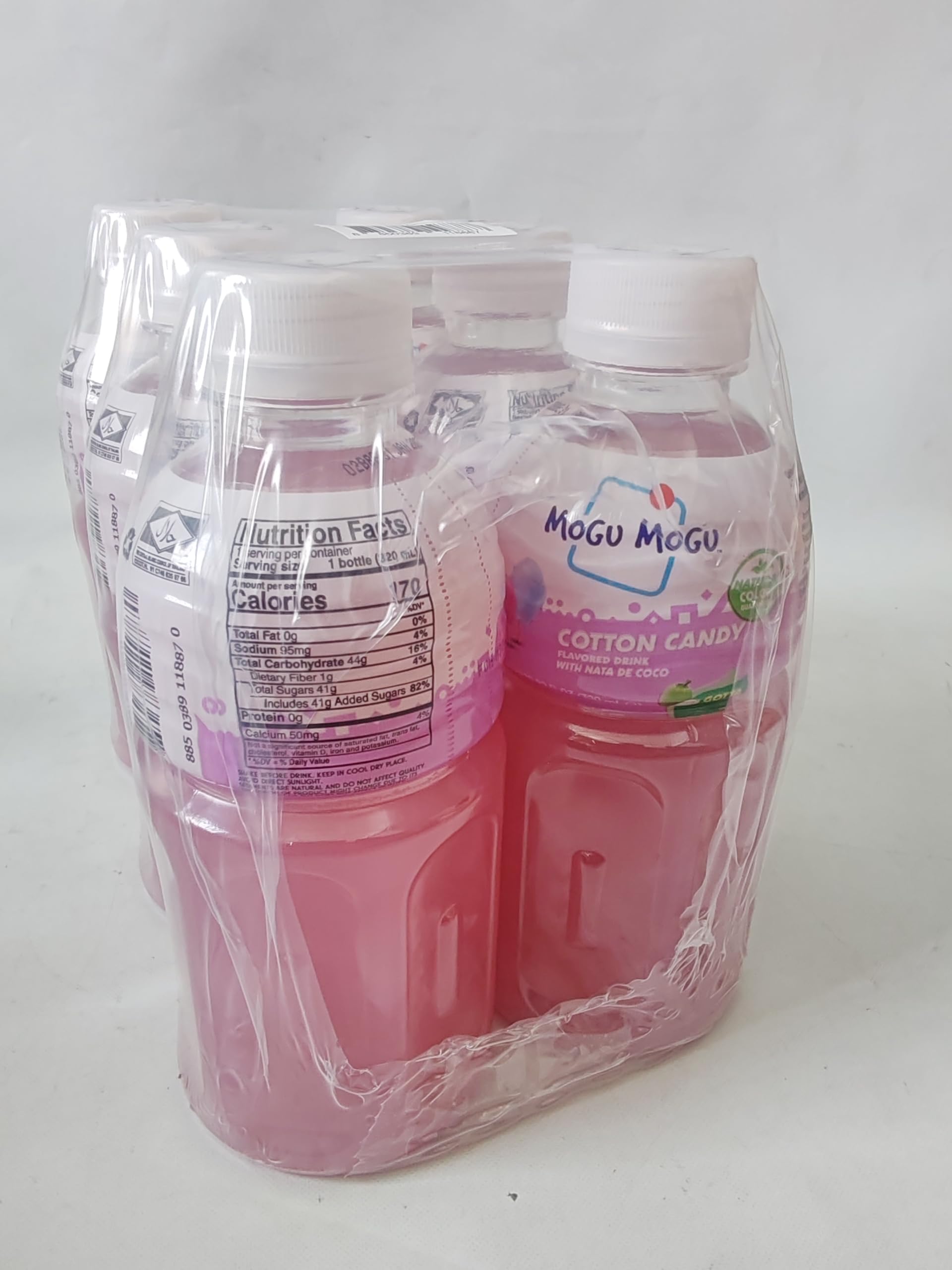 Mogu Mogu Juice Drink with Nata de Coco Jelly 320ml - 6 Pack