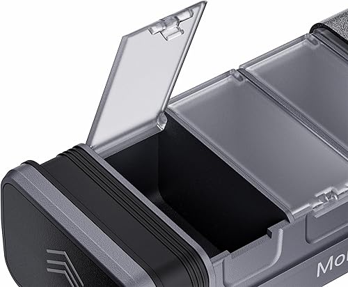 Miniatura 8 de Pastillero semanal de metal para 7 días, pastillero diario de aluminio premium, lindo pastillero portátil, pastillero de gran capacidad para