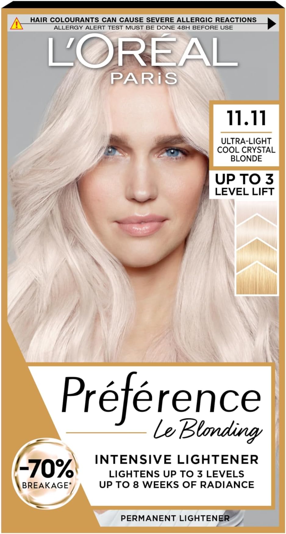 Preference Hair Dye, Long Lasting, Luminous Permanent Hair Colour, 11.11, Venice