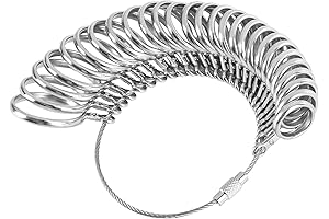 NuLink Ring Sizer Measuring Tool - Accurate Ring Gauge for Precise Jewelry Sizing