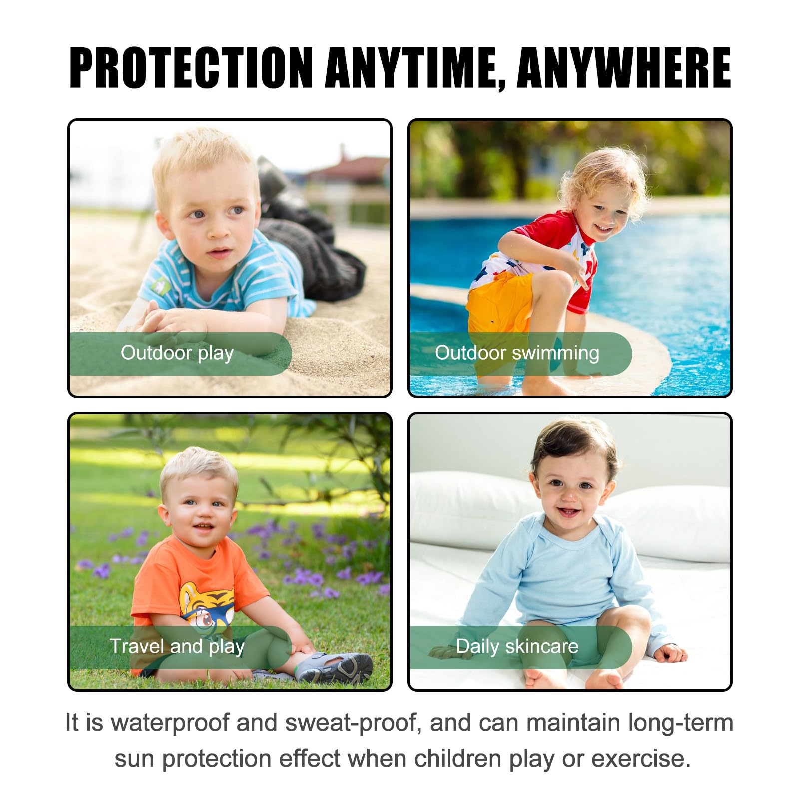 Fragrance-Free Mineral Sunscreen Stick SPF 50 for Face & Sensitive Skin, Waterproof, Broad Spectrum UVA UVB Protection - Image 4