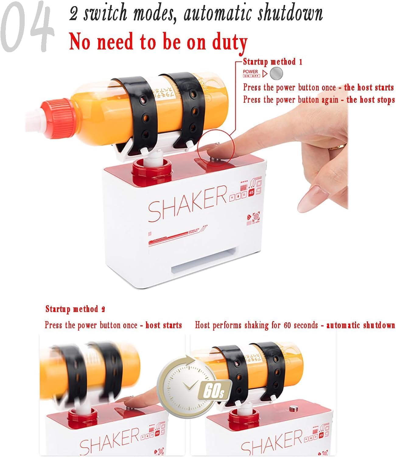Paint Shaker, Painting Mixer, 360 ° Irregular Vibration Shaker, Hobby DIY Modeling Paint Tool, for Hobby Paint Shaker, Nail Polish, Lab, Paint Acrylic, Eyelash Adhesive