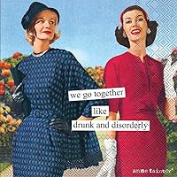 Vista 9 de Servilletas de papel para cócteles y bebidas de Boston International Anne Taintor, 5 x 5 pulgadas, Moderación