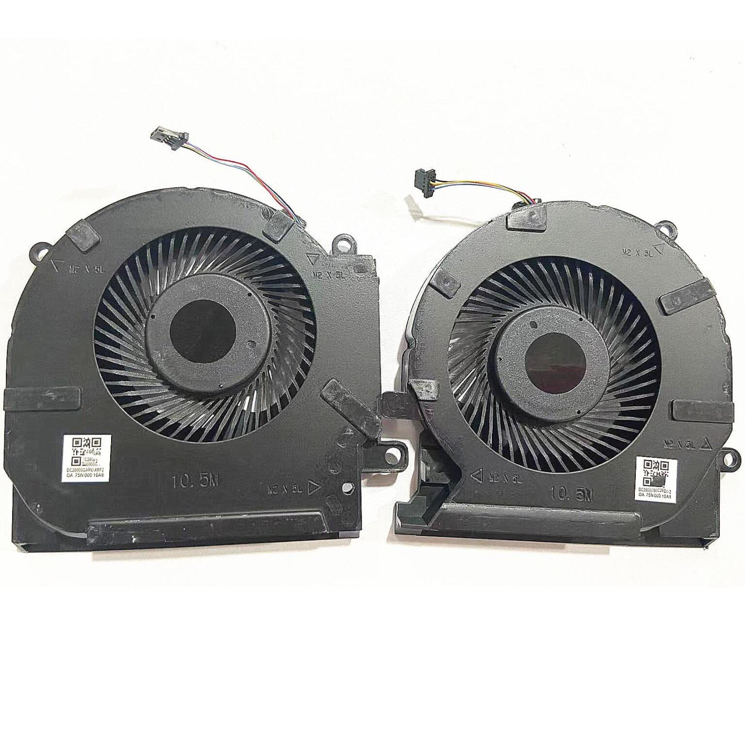 Fleshy Leaf New CPU+GPU Cooling Fan Replacement for HP Omen 15-EN 15-EK 15-EK0023DX 15-EK0020CA 15-EK0013DX 15-EK0008CA TPN-Q236 TPN-Q238 ND8CC02-19J23 M04215-001 ND8CC02-19J22 M04216-001 12V
