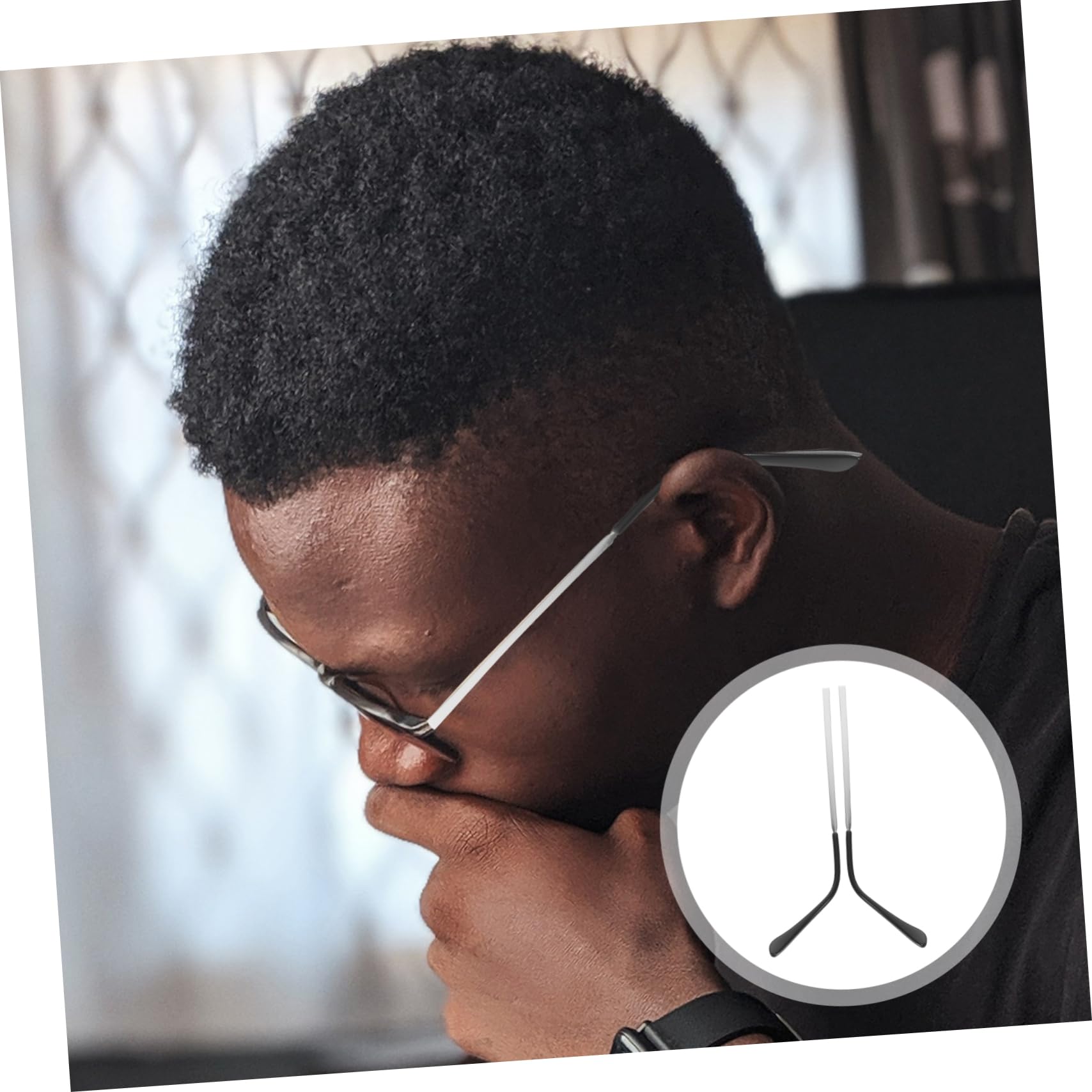 IWOWHERO Strong Metal Replacement Glasses Arm Legs Eyeglass Replacement Temple for Sunglasses Glasses