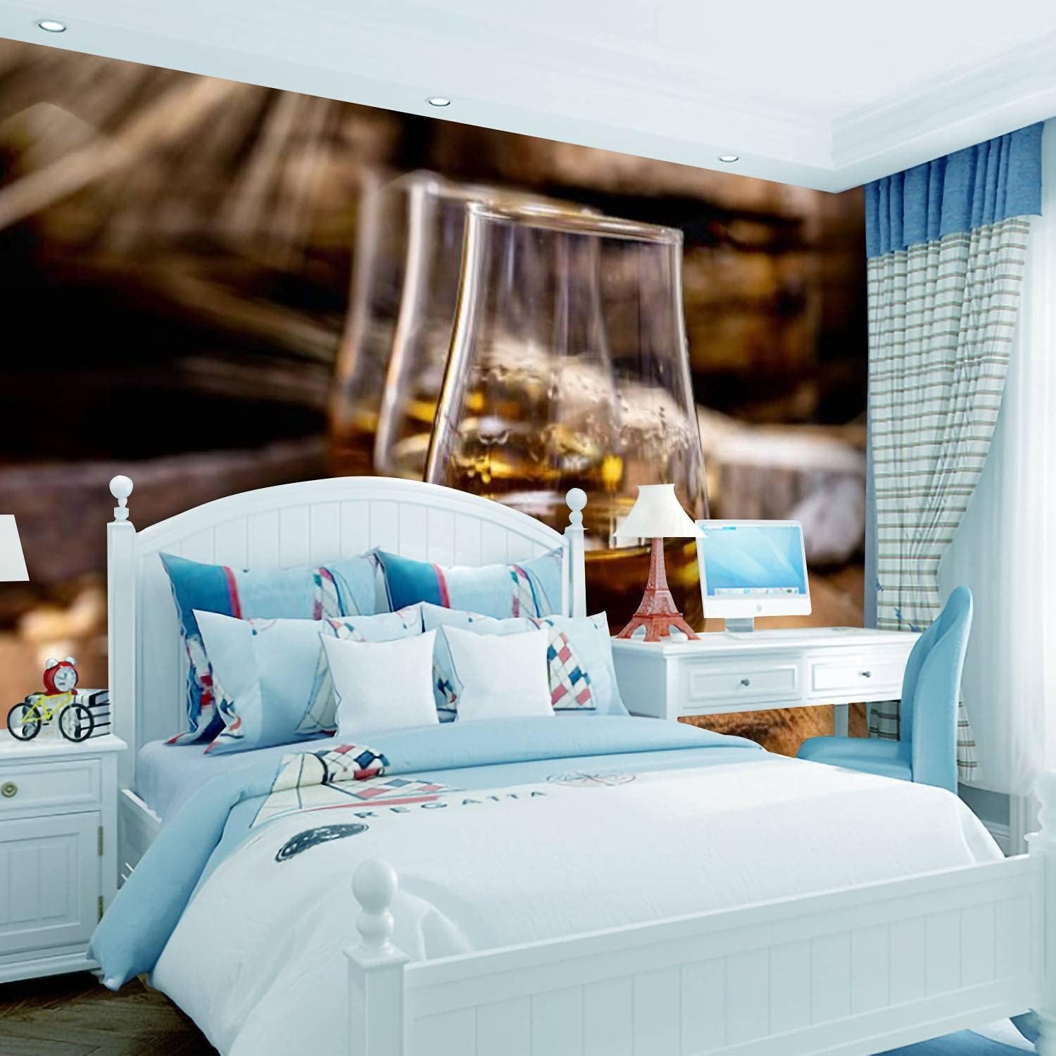 Vaso De Whisky 3D Mural De La Pared Dormitorio Grandes Fondos De Pantalla Sala De Estar De Pelar Y Pegar Fotos Autoadhesivas Comedor Decoración Para El Hogar Oficina Carteles De Pared Art-282577375399