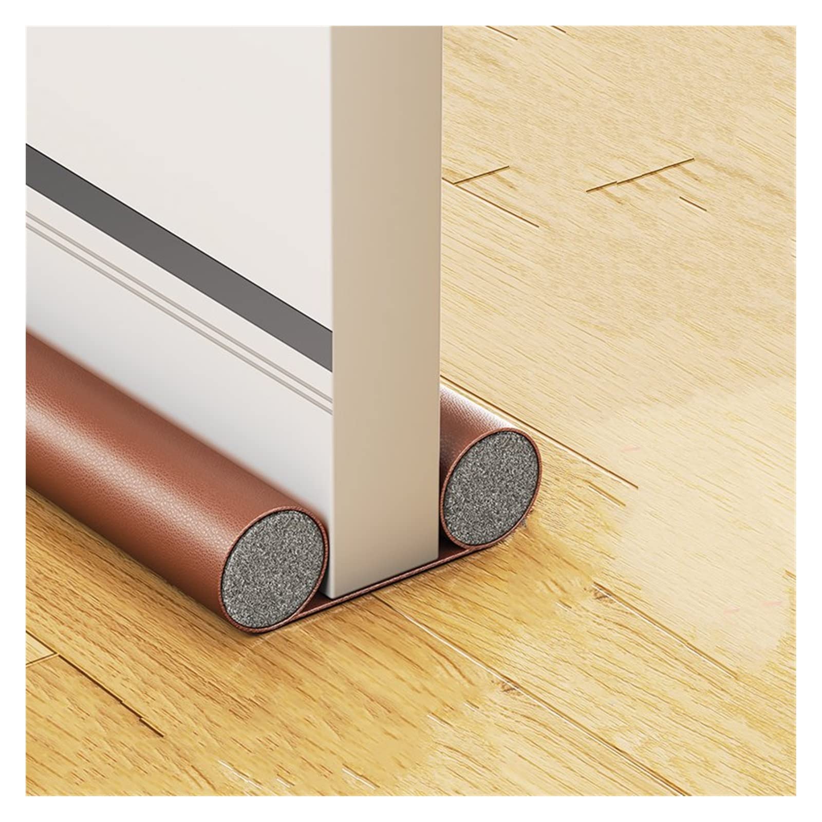 2 Bloqueadores De Puerta De 94 Cm De Largo. (Color : PU Brown)