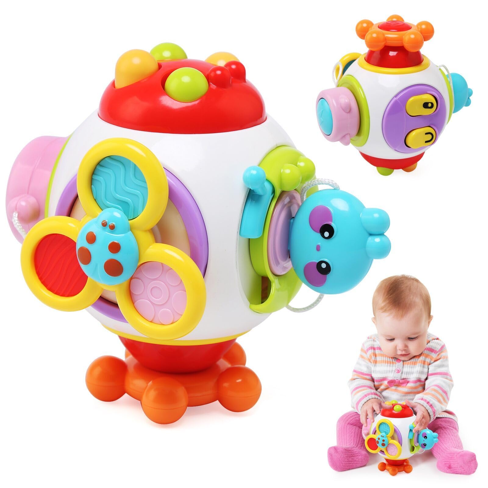 Felly - Jouets Sensoriels Pop It Pour Bébés 1 An - 3 Modèles Animaux - Montessori Motricité Fine - Cadeau 1-2 Ans