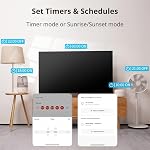 SwitchBot Prise intelligente Mini, Surveillance de l'énergie 15A, Prise WiFi et Bluetooth, Compatible avec Alexa, Google Assistant, Home Assistant, Contrôle par application, Fonction minuterie, Pas de hub requis, Design compact
