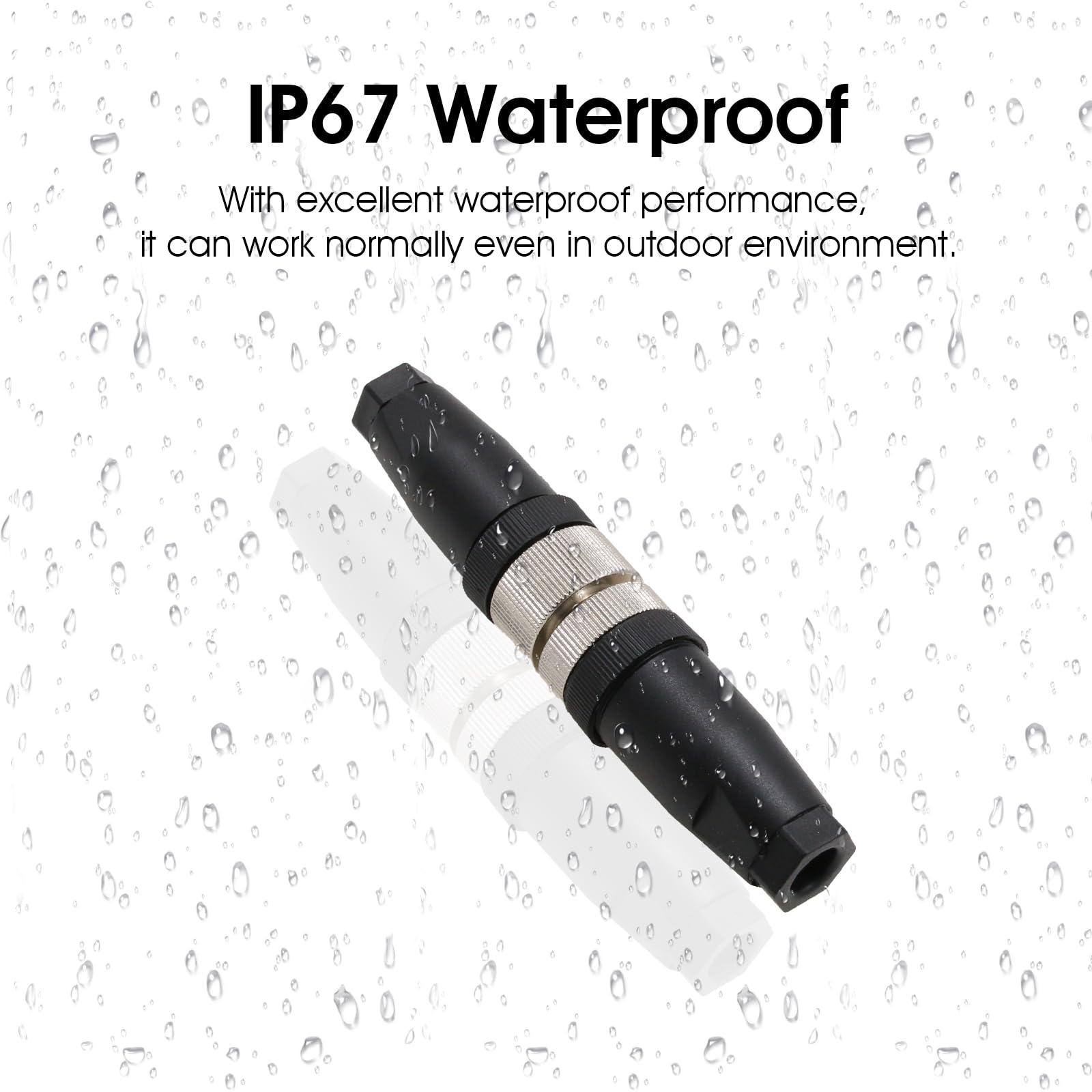 M12 5-pinowe złącze czujnika przemysłowego, męski na kod A, okrągłe złącze lotnicze, wodoodporne, proste 12 mm, 2 szt. adapter kabla wtykowego