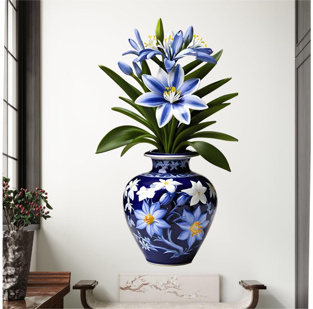 花瓶・フラワースタンド  Aalto Vase Blue Buy Blue Floral Vase Wall Art Décor | Elegant Flower Pot Design
